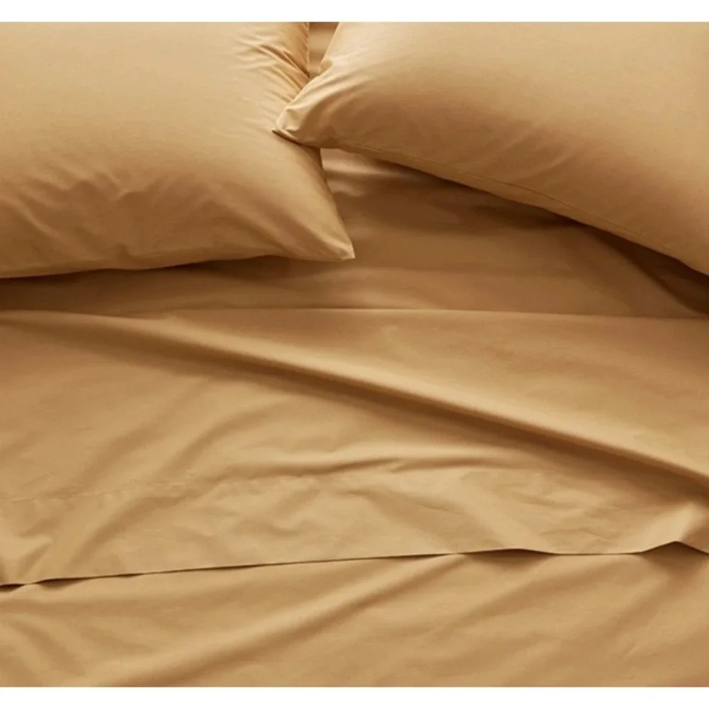 The Company Store Company Cotton Percale Fitted Sheet Amber Twin XL